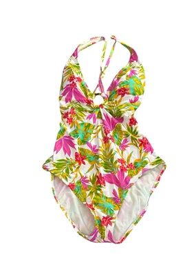Vibrant Floral One Piece Swimsuit-NWT